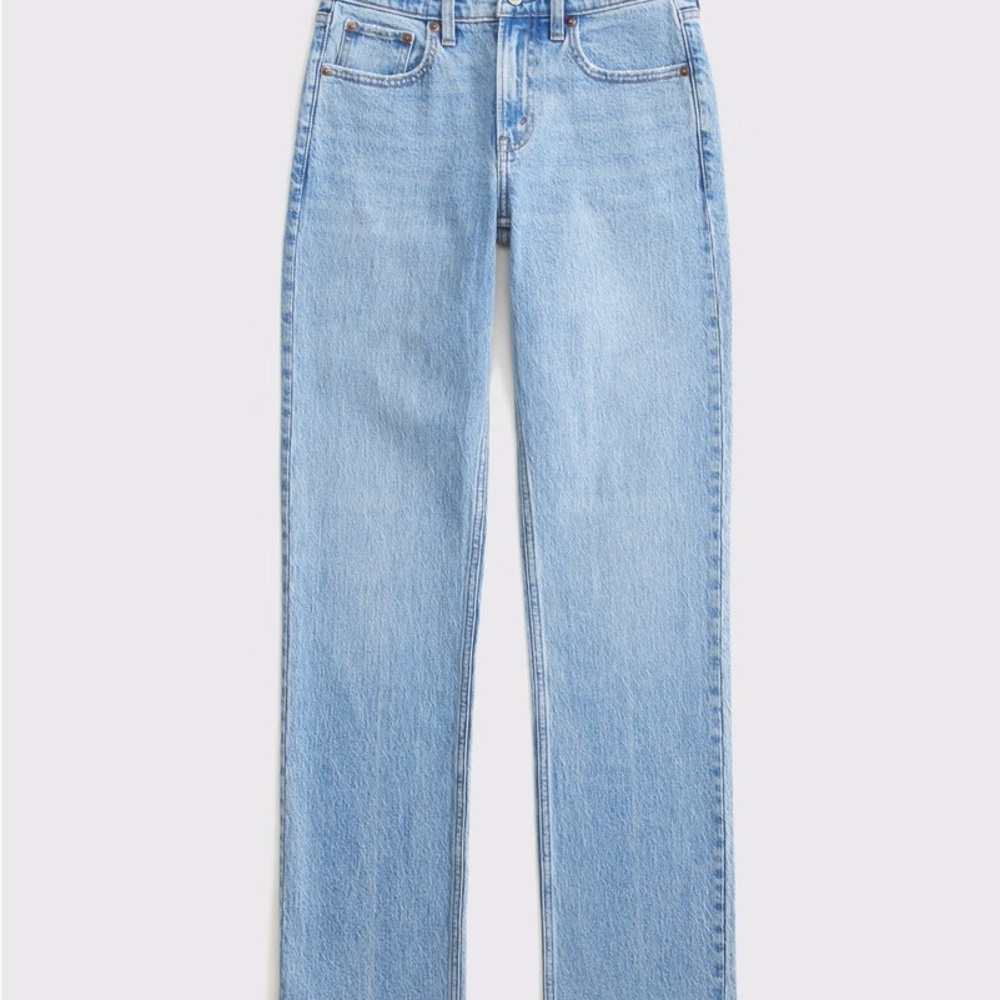 Abercrombie straight mid rise